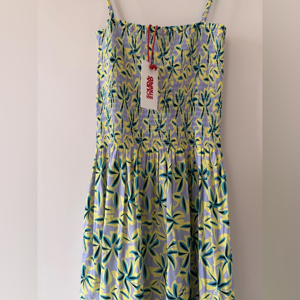 SOLID & STRIPED Green Floral Midi Dress - Picture 8 of 10